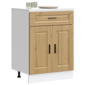 Mueble bajo de cocina porto roble artesano madera